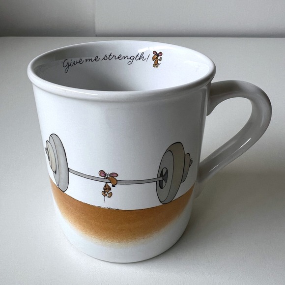 Hallmark Other - Vintage 1985 Hallmark Rim Shots Give Me Strength Mouse Weightlifting Mug